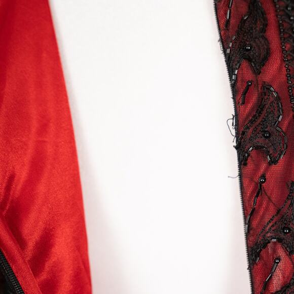 Vintage Laurence Kazar Beaded Top LARGE Whimsigoth Cocktail Evening Romantic - Picture 9 of 10